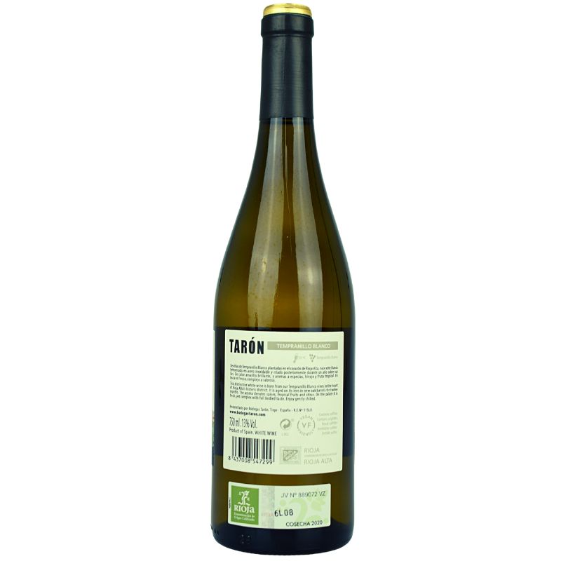 Taron Tempranillo Blanco Barrel Aged – weitere Produktansicht