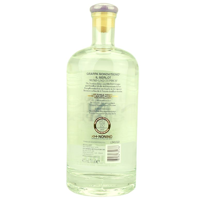 Nonino il Merlot di Grappa – weitere Produktansicht