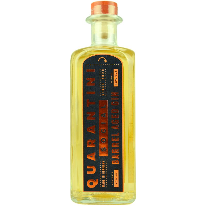 Quarantini Barrel Aged gin – Produktansicht