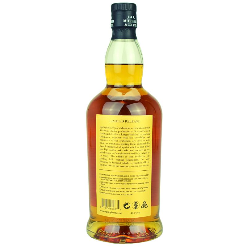 Springbank 30 Jahre Release 2022 – weitere Produktansicht