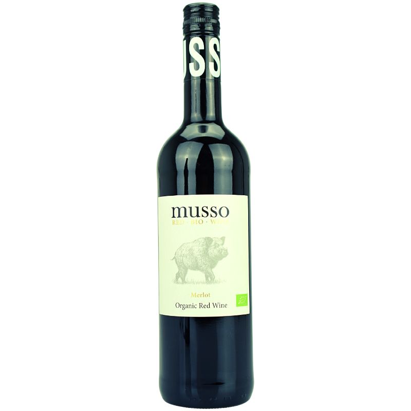 Musso Merlot Red Bio Wine – Produktansicht