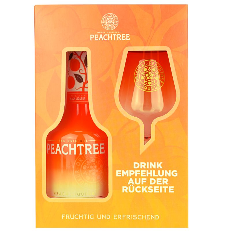 De Kuyper Peachtree Set mit Glas – Detailansicht 2