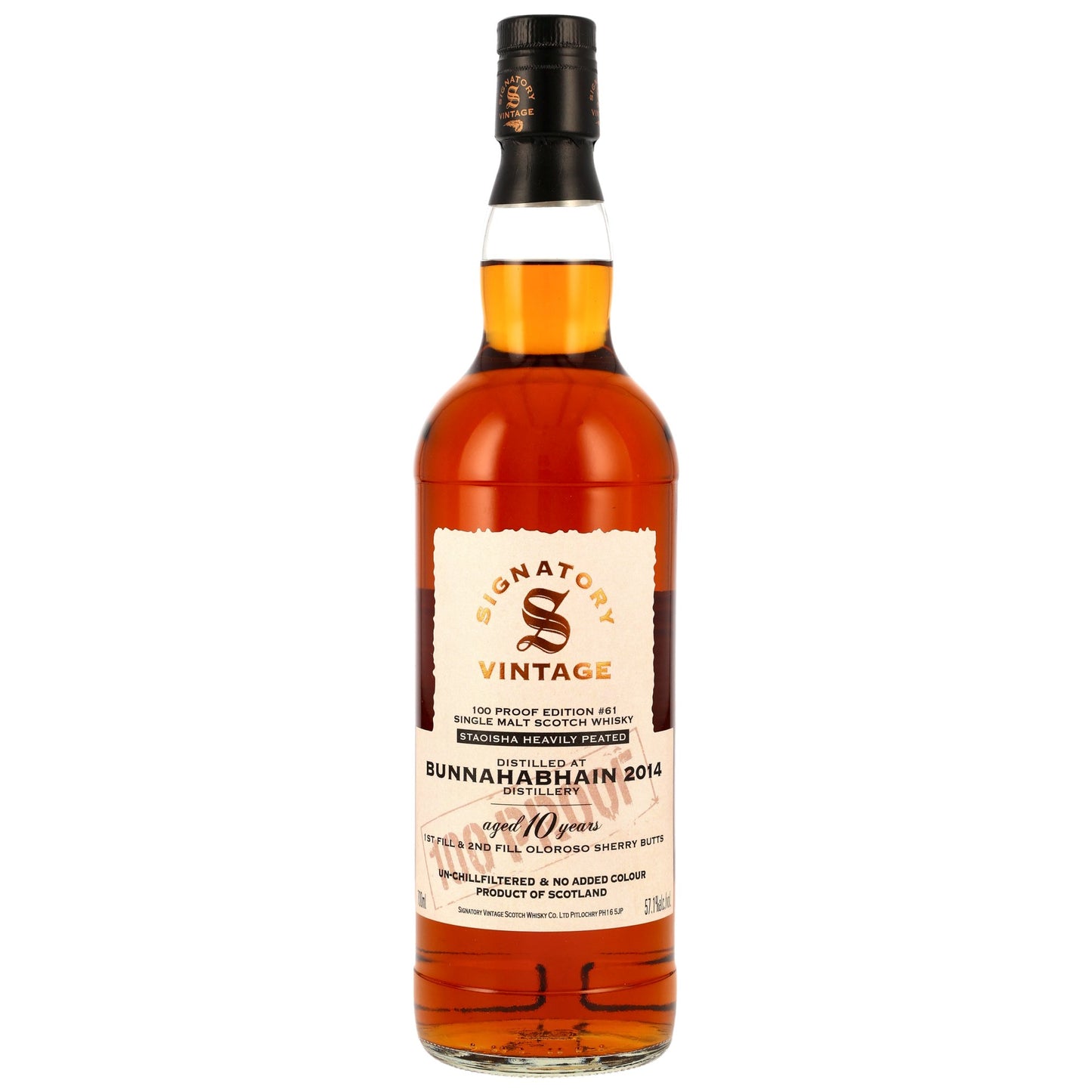 Signatory Vintage Bunnahabhain 10 Years 100 Proof
