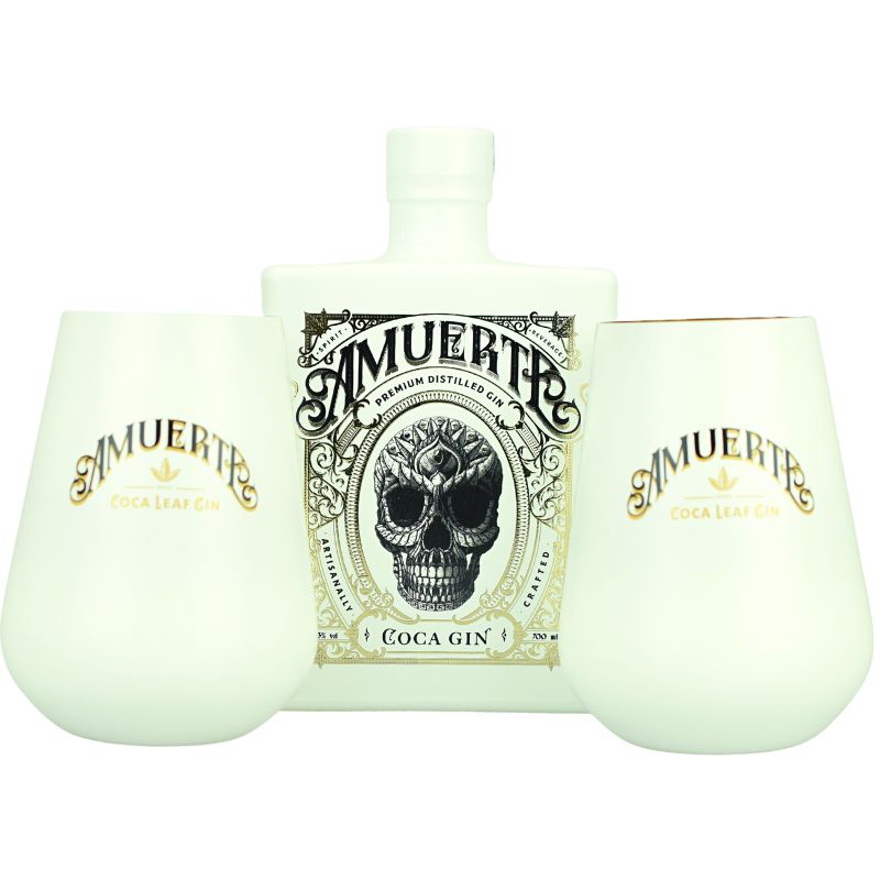 Amuerte Coca Gin White Geschenkset – Verpackungsansicht