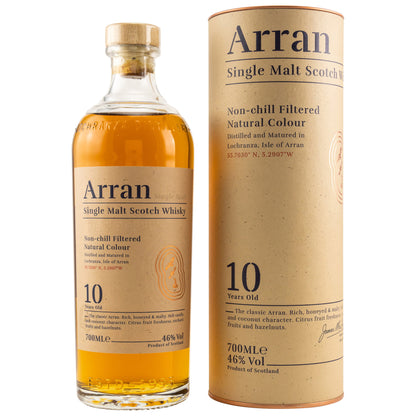 Arran 10 Jahre Single Malt Scotch Whisky – Vorderansicht