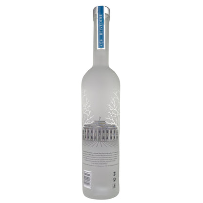 Belvedere Vodka mit Beleuchtung 1,75 l – Rückansicht