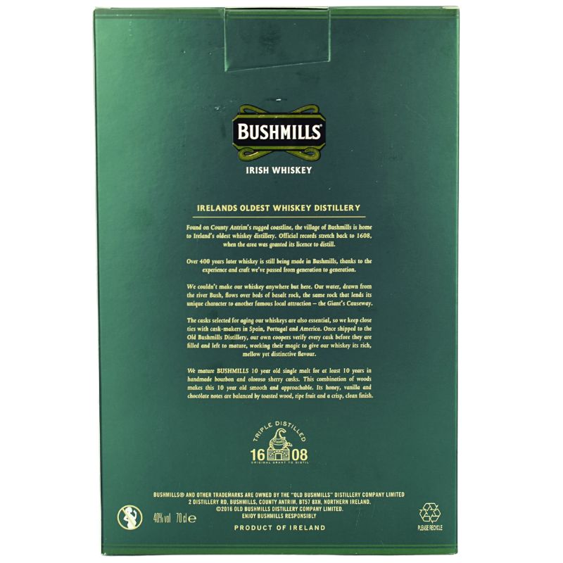 Bushmills Geschenkeset – Verpackungsansicht