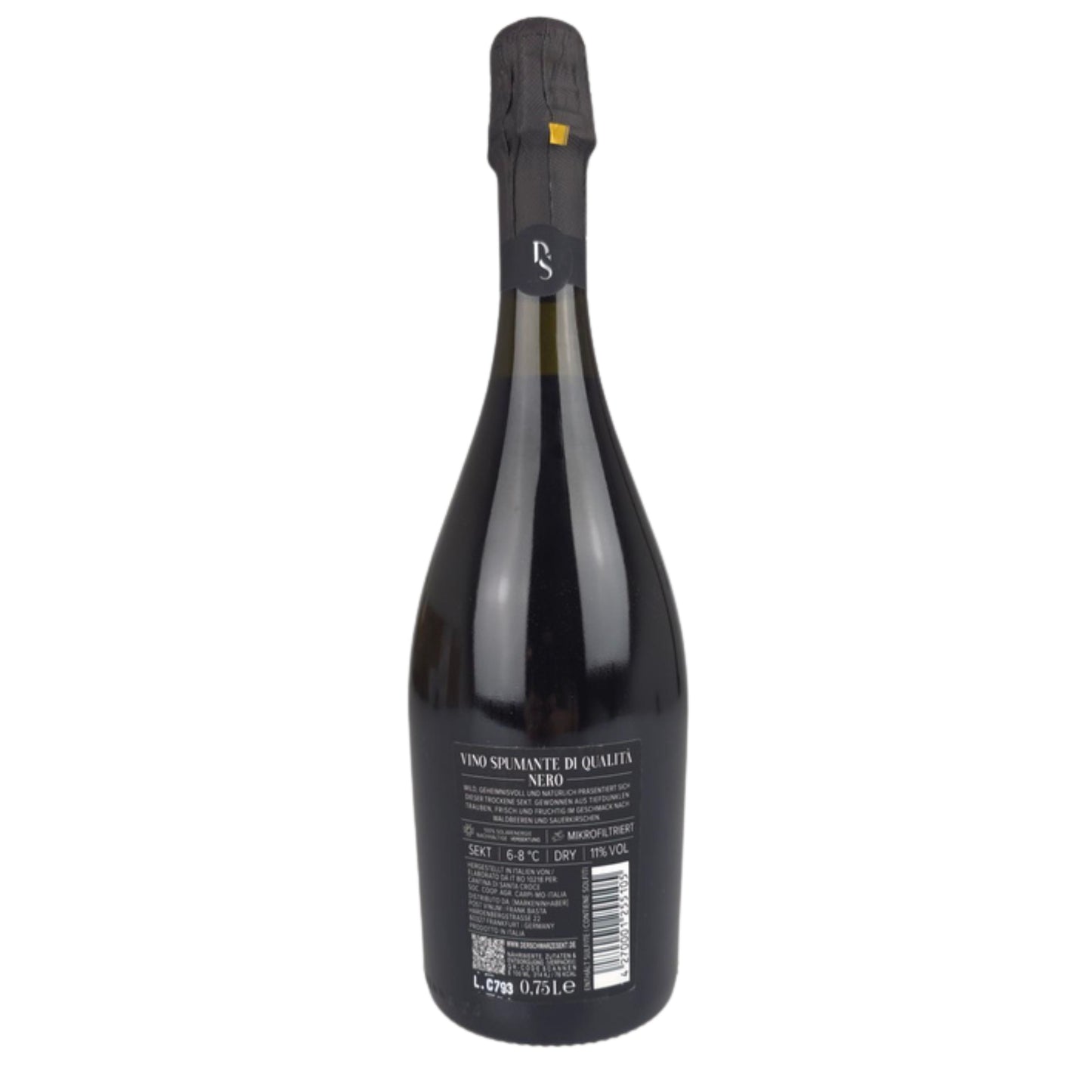 Der Schwarze Sekt – Rückansicht