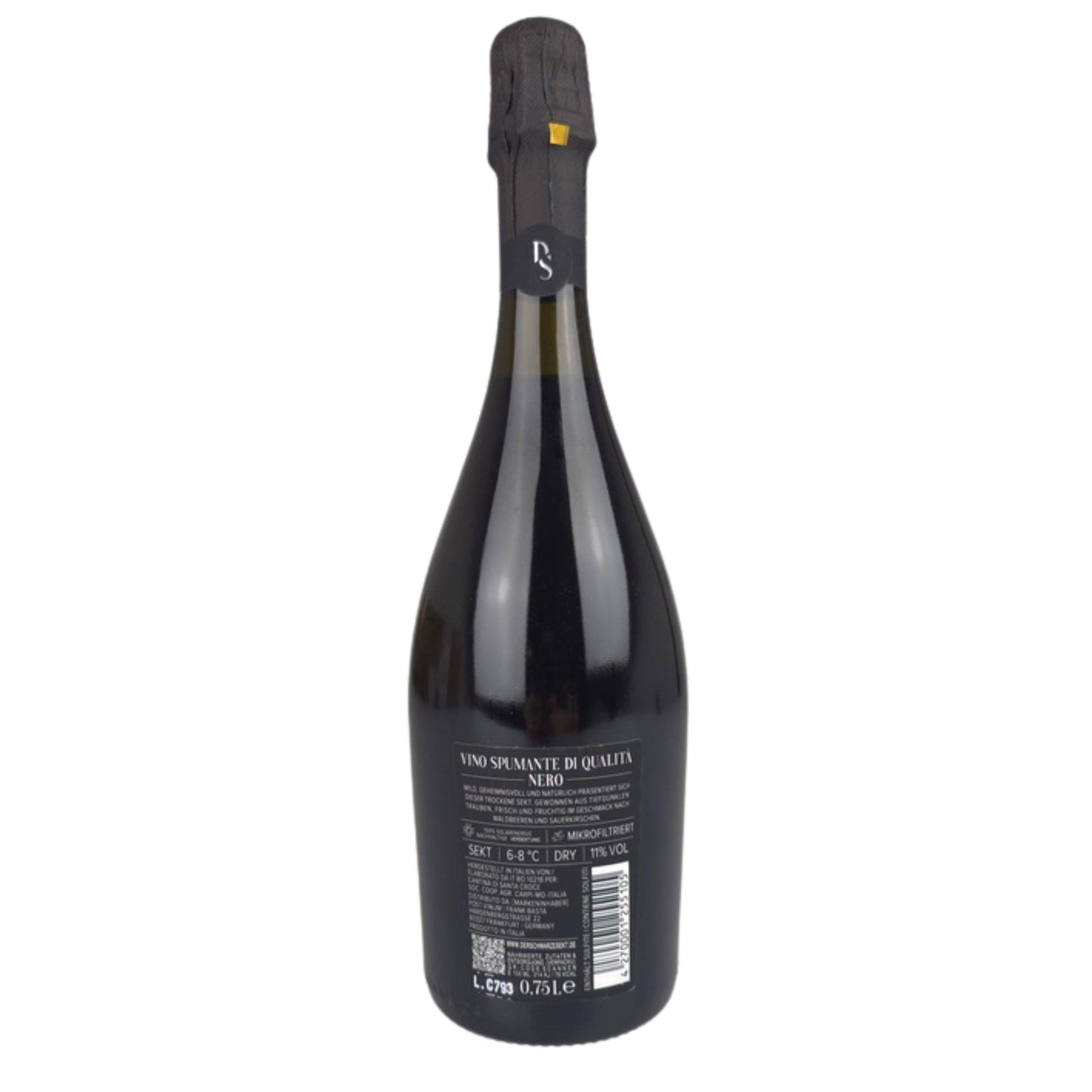 Der Schwarze Sekt – Rückansicht