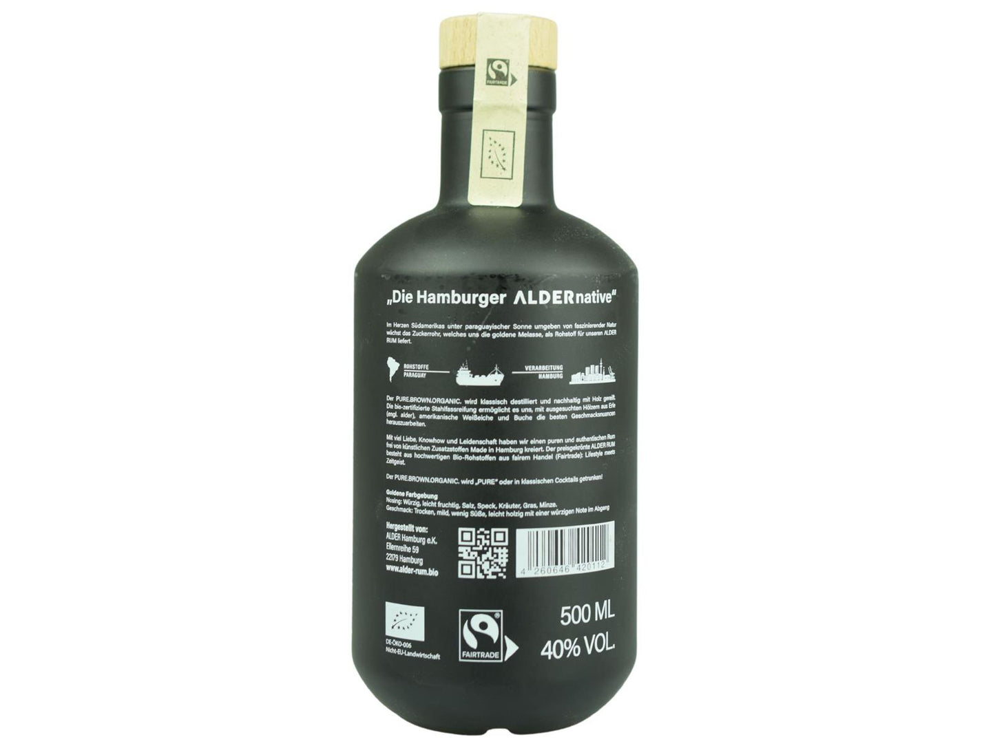 Alder Rum Pure.Brown.Organic – weitere Produktansicht