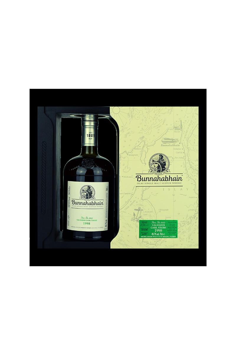 Bunnahabhain 23 Jahre - 1998 Calvados Cask – Verpackungsansicht