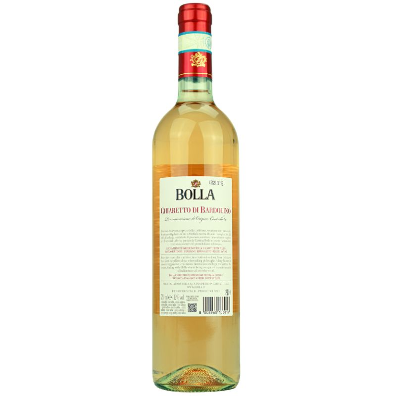 Chiaretto di Bardolino Bolla – Rückansicht