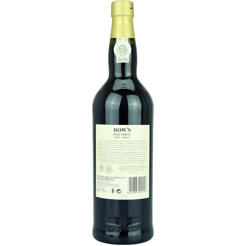 Dow's Fine Tawny Port – Rückansicht