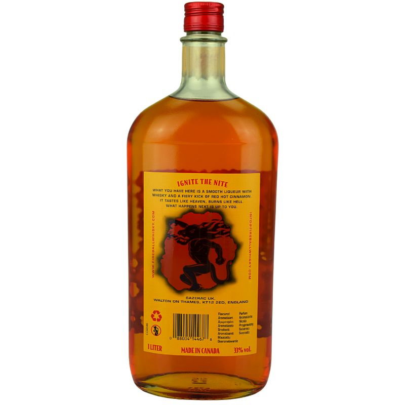 Fireball Whisky Zimt Likör 1L – weitere Produktansicht