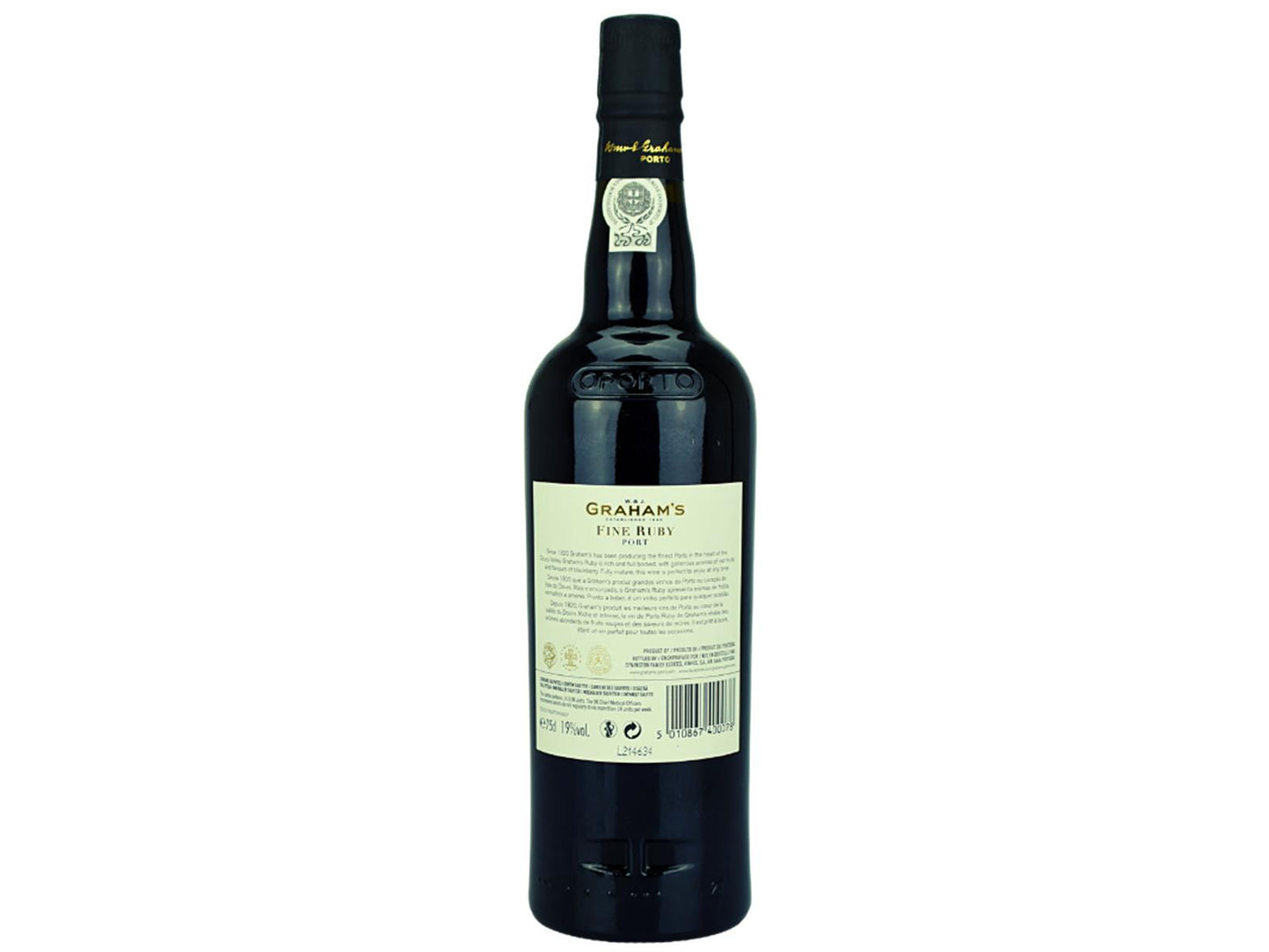 Graham`S Fine Ruby Port – Rückansicht