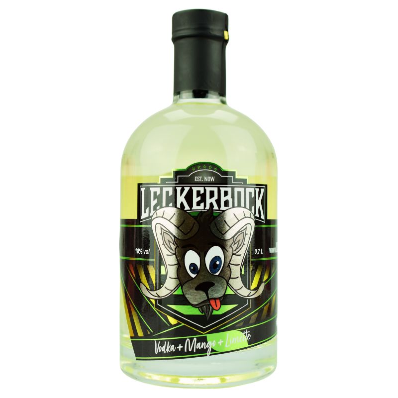 Leckerbock Vodka Mango Limette – Produktansicht