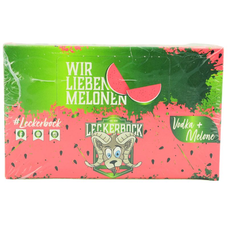 Leckerbock Vodka Melone Box 20 x 0,02l – Produktansicht