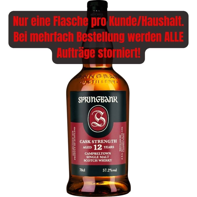 Springbank 12 Jahre Cask Strength 2024 Release