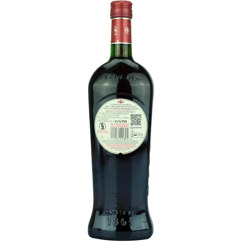 Martini Rosso 1 Liter – Rückansicht