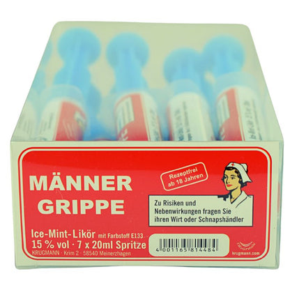 Männergrippe Spritze 7 x 0,02L – Produktansicht