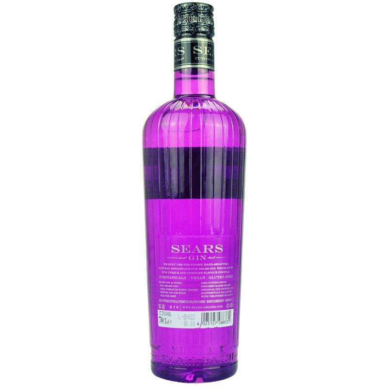 Sears Gin Imperial No. 8 – Flasche in Rückansicht