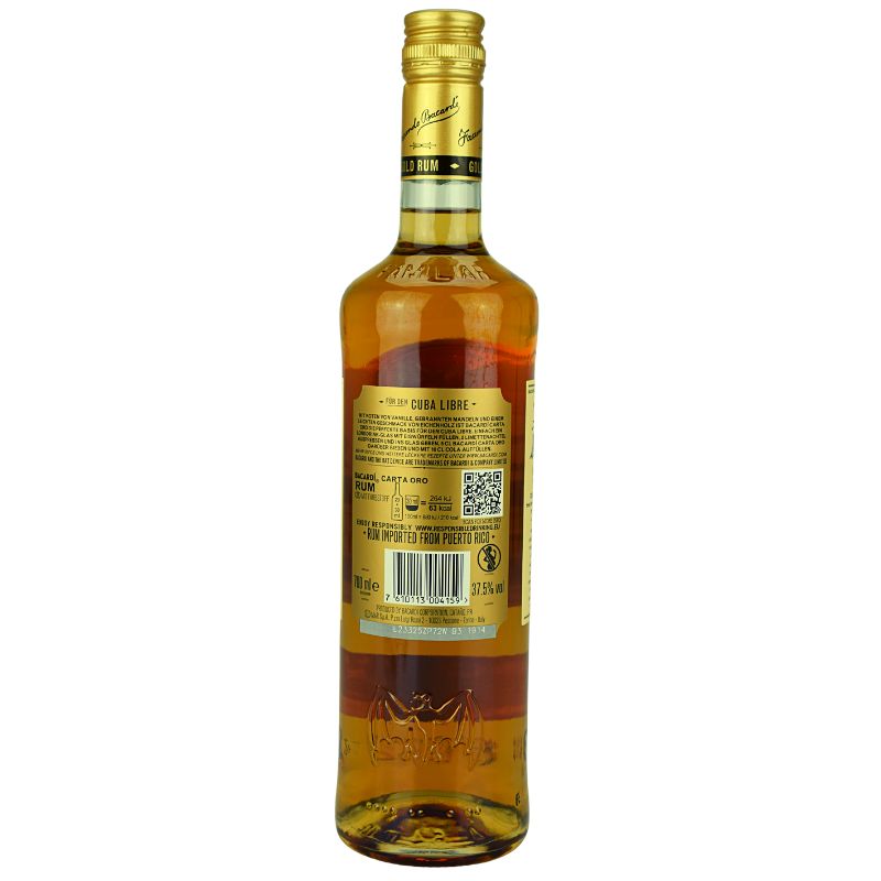 Bacardi Carta Oro – weitere Produktansicht