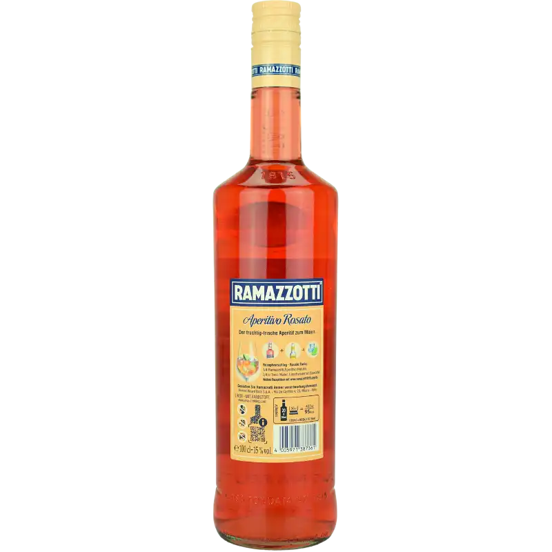 Ramazzotti Aperitivo Rosato 1 Liter – Rückansicht