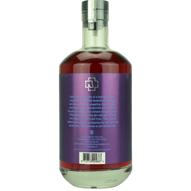 Rammstein Sloe Gin – Rückansicht