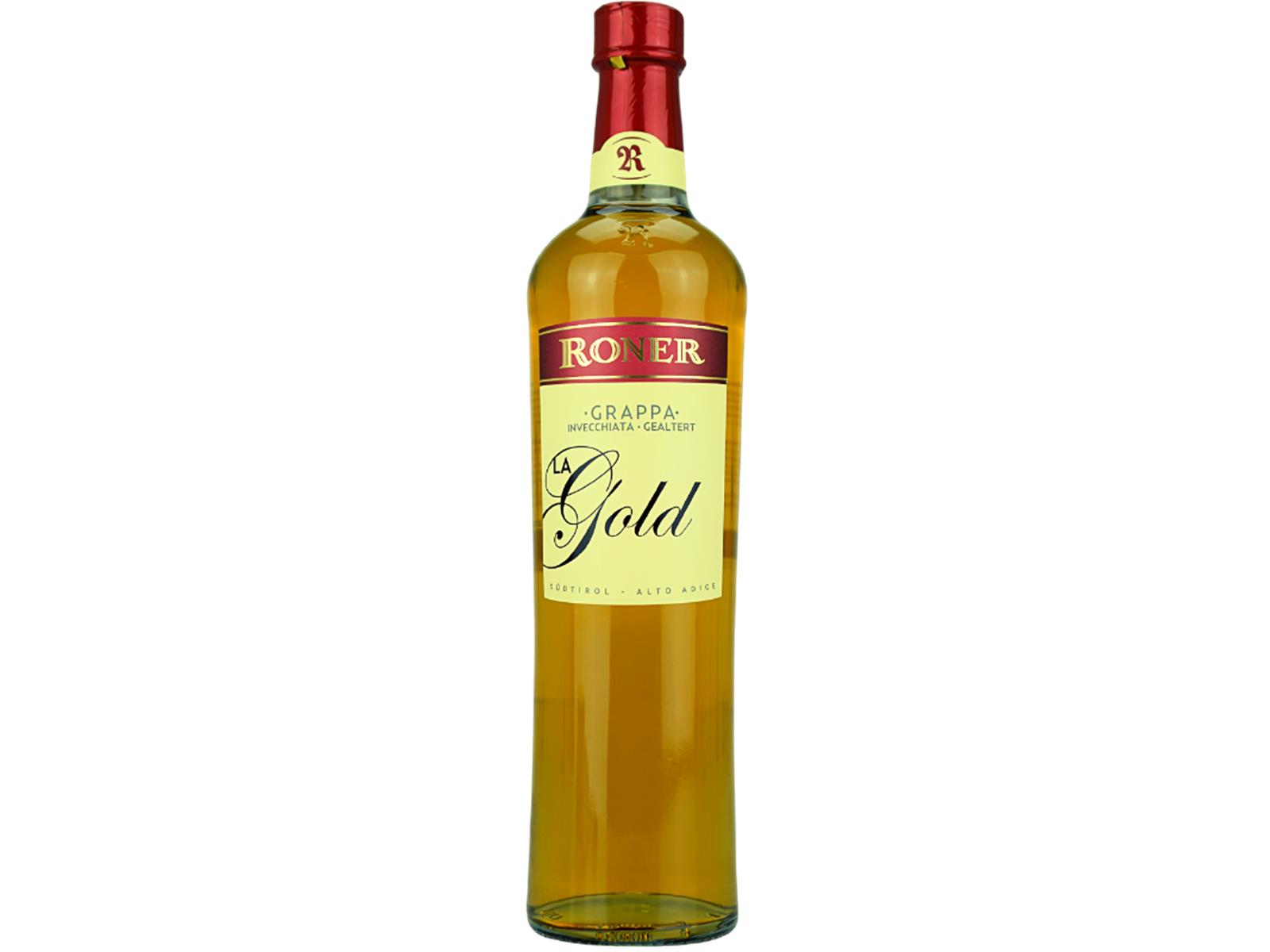 Roner Grappa La Gold – Produktansicht