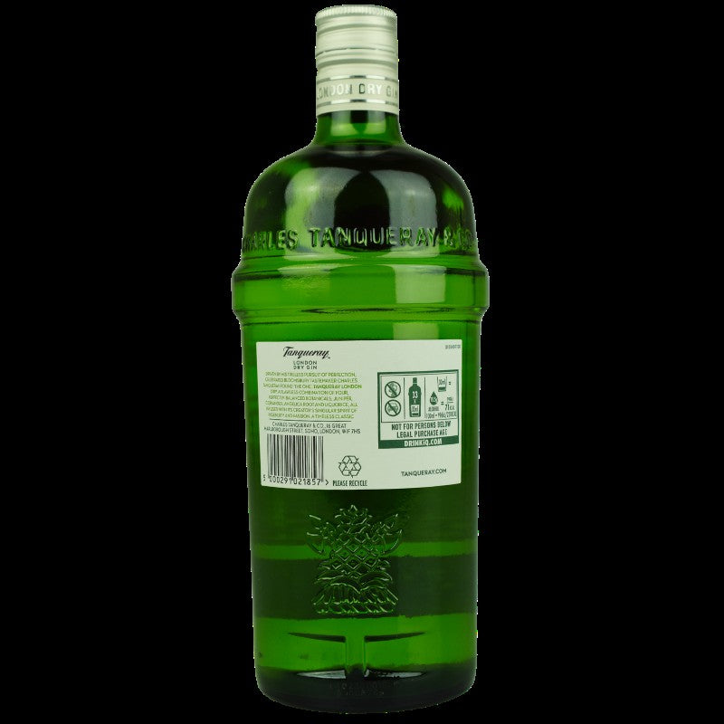 Tanqueray London Dry Gin 1L – Rückansicht