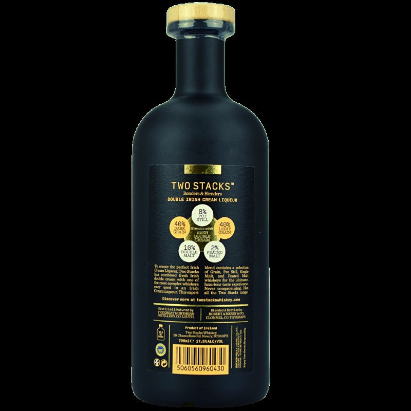 Two Stacks Irish Liqueur – Rückansicht