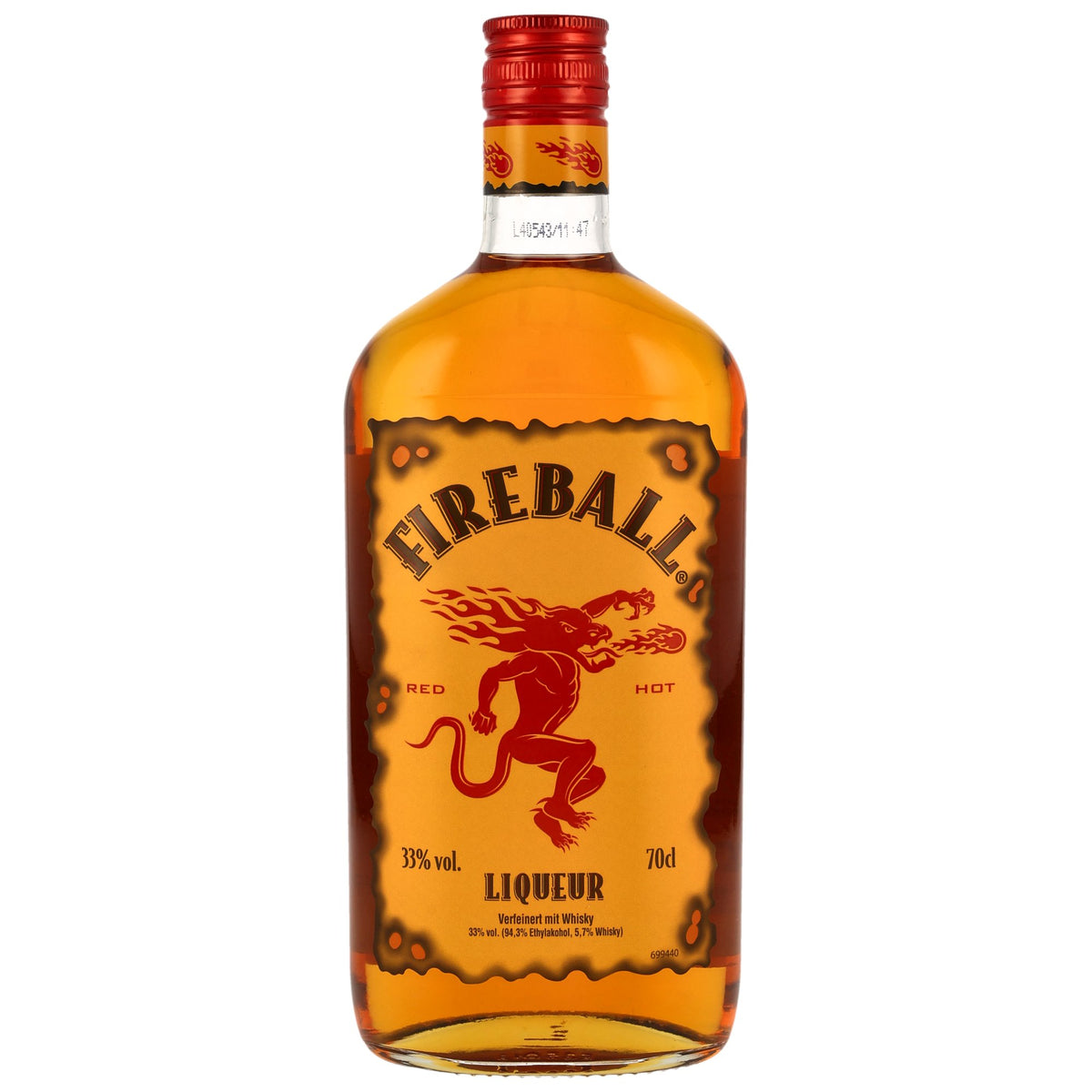Fireball Cinnamon Whisky Liqueur – Vorderansicht
