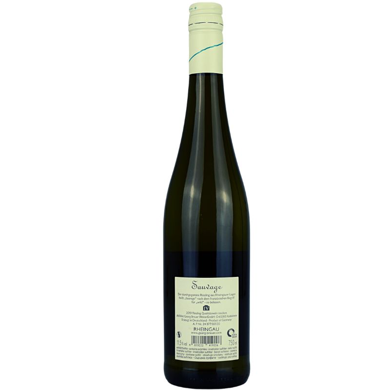 Georg Breuer Sauvage Riesling trocken – weitere Produktansicht