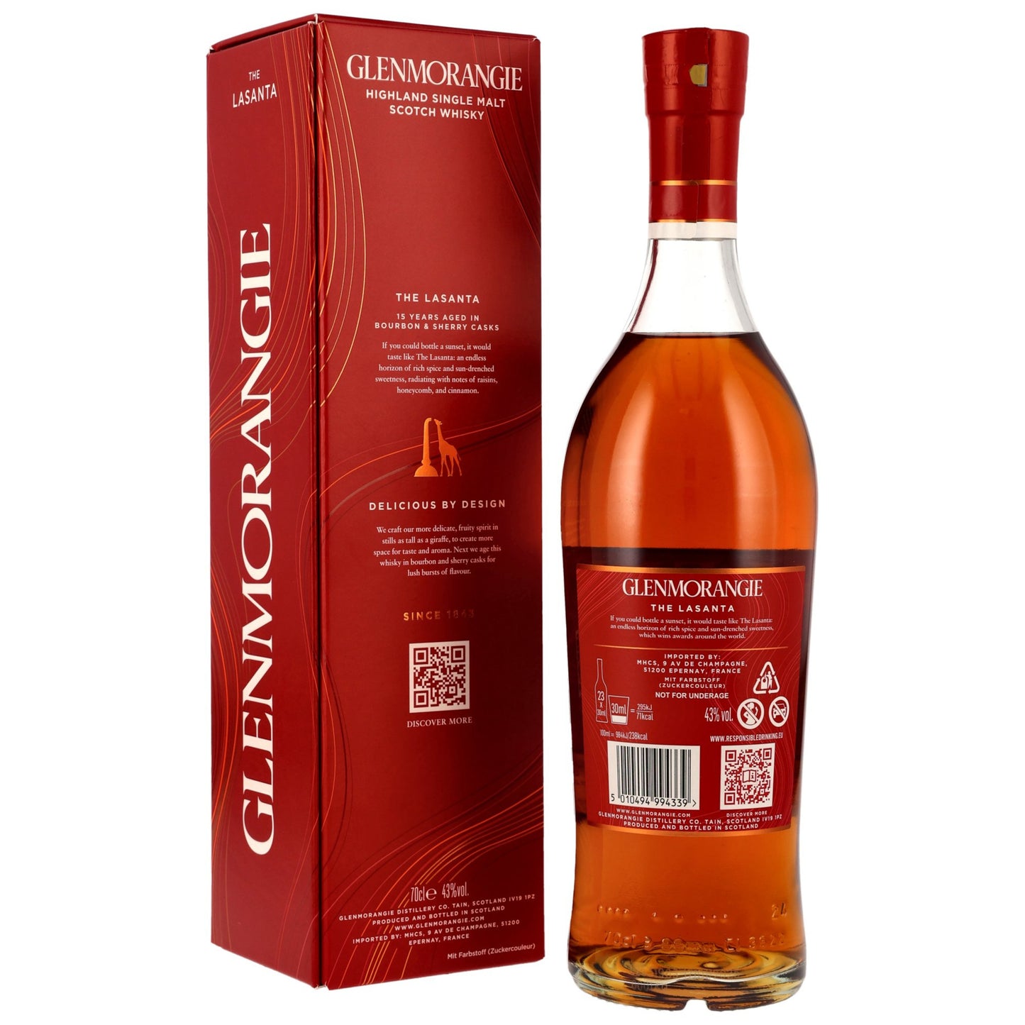 Glenmorangie The Lasanta 15 Jahre – Rückansicht