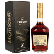 Hennessy V.S Cognac 0,7 l mit Geschenkbox – Rückansicht