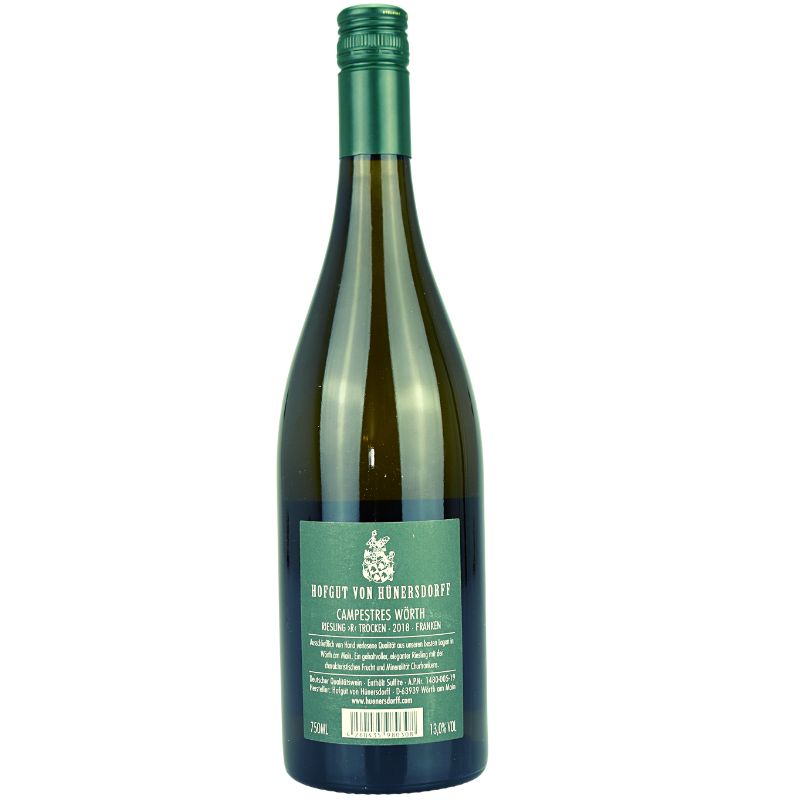 Hünersdorff Campestres Riesling "R" trocken – weitere Produktansicht