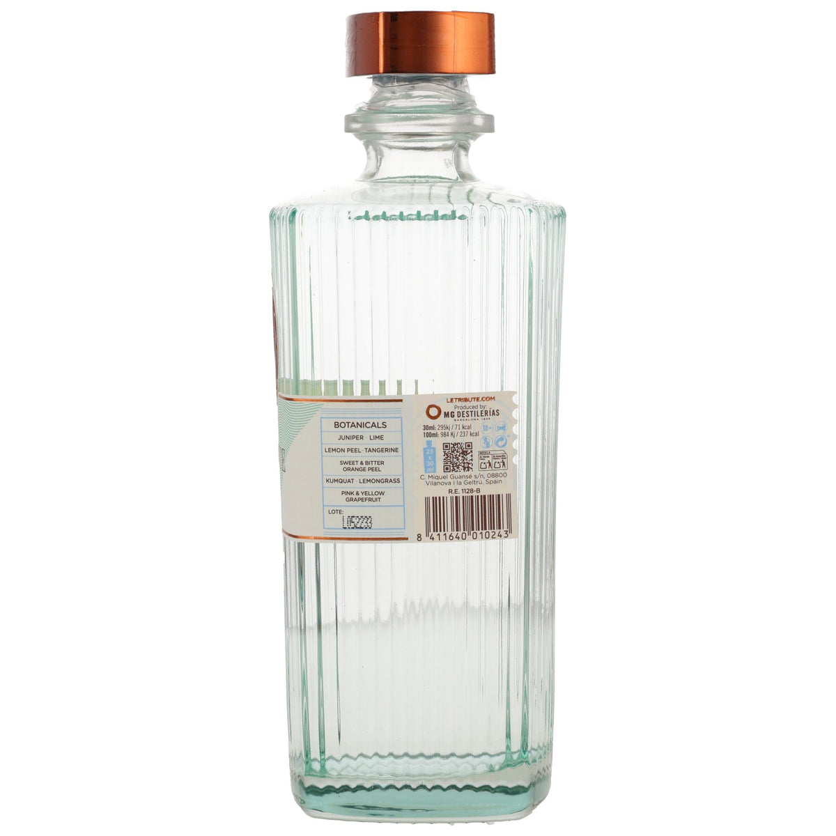 LE Tribute Gin – Rückansicht