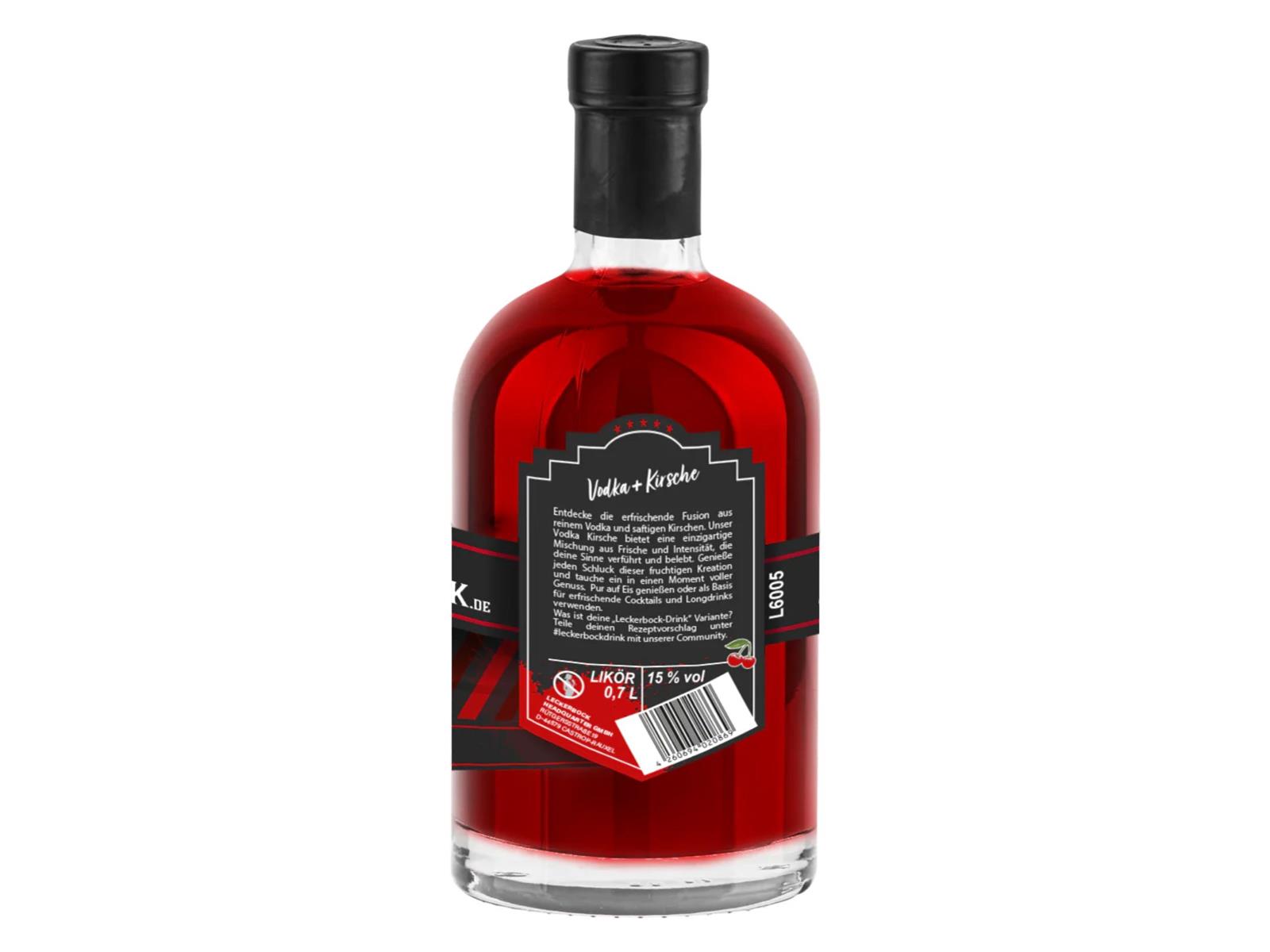 Leckerbock Vodka Kirsche – Produktansicht