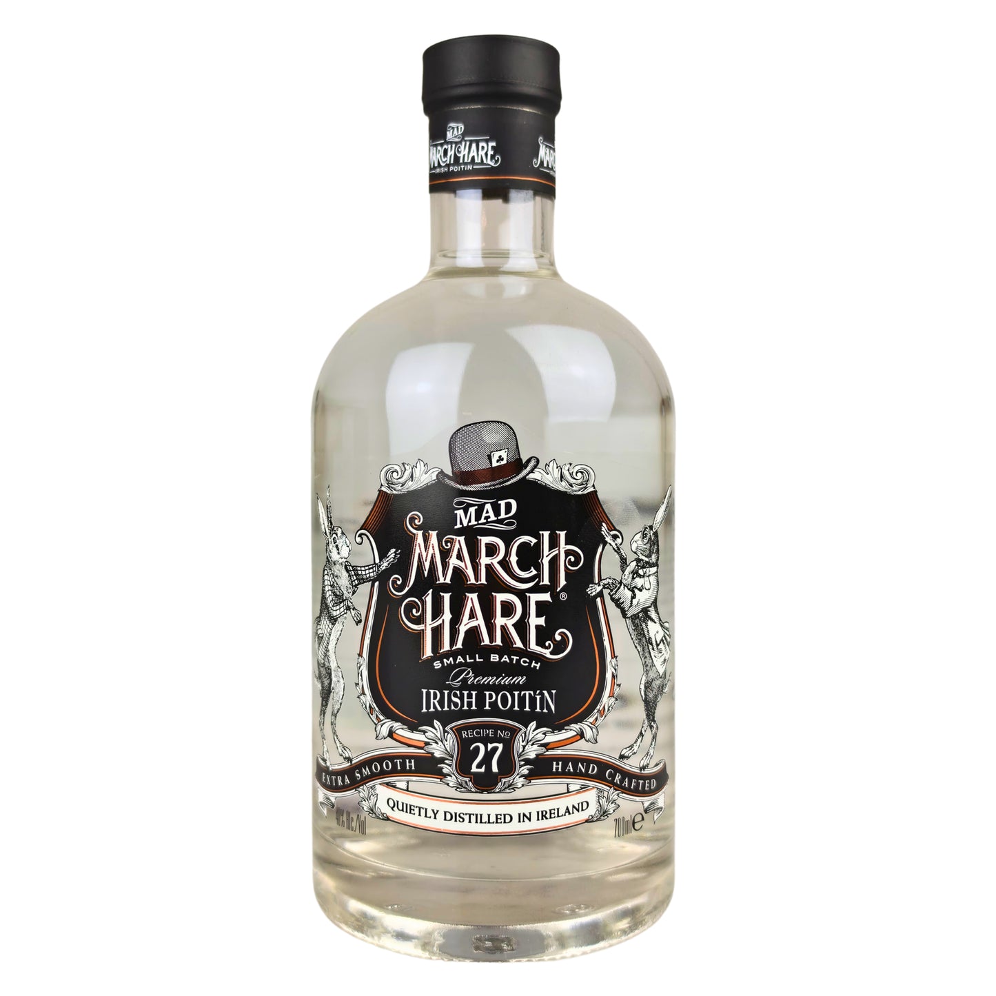 Mad March Hare Irish Poitín – Flasche mit Frontetikett