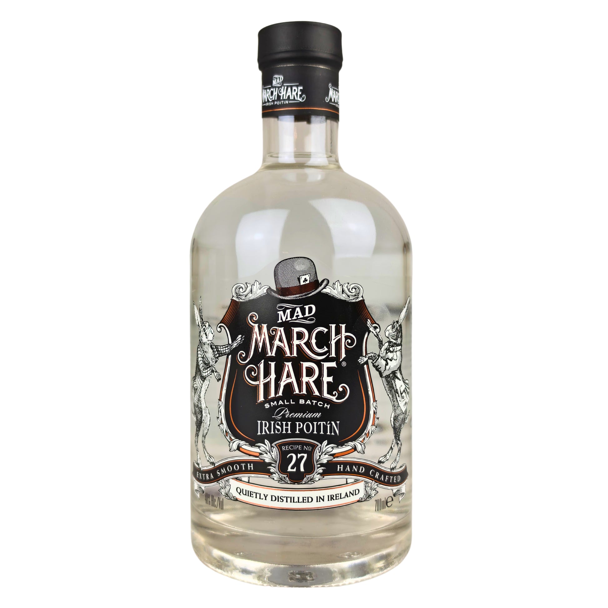 Mad March Hare Irish Poitín – Flasche mit Frontetikett