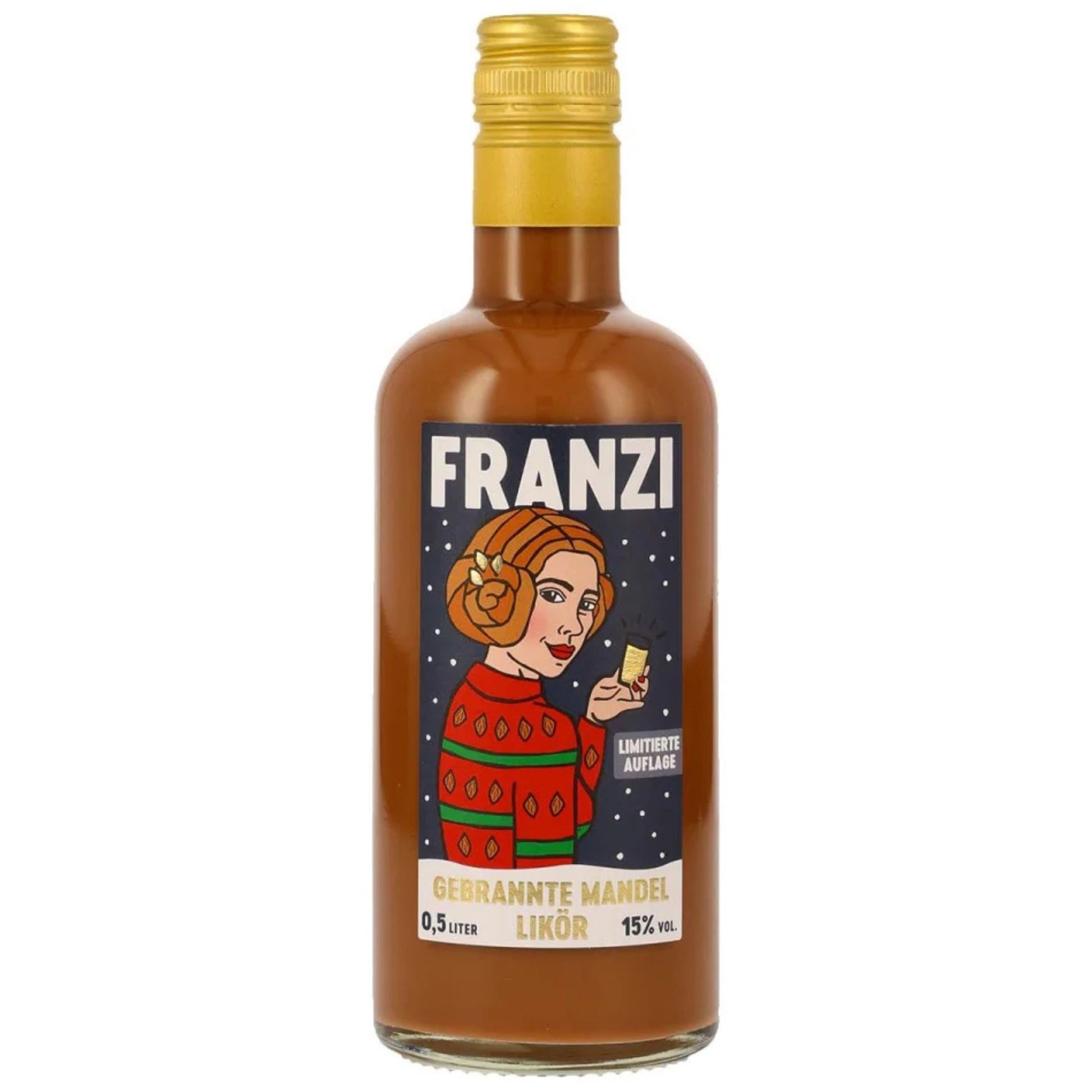 Franzi Gebrannte Mandel Likör – Produktansicht