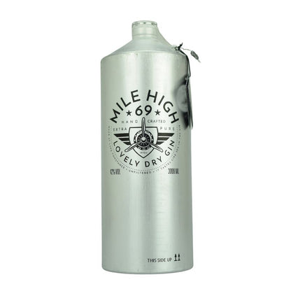 Mile High 69 Gin Magnumflasche – Vorderansicht