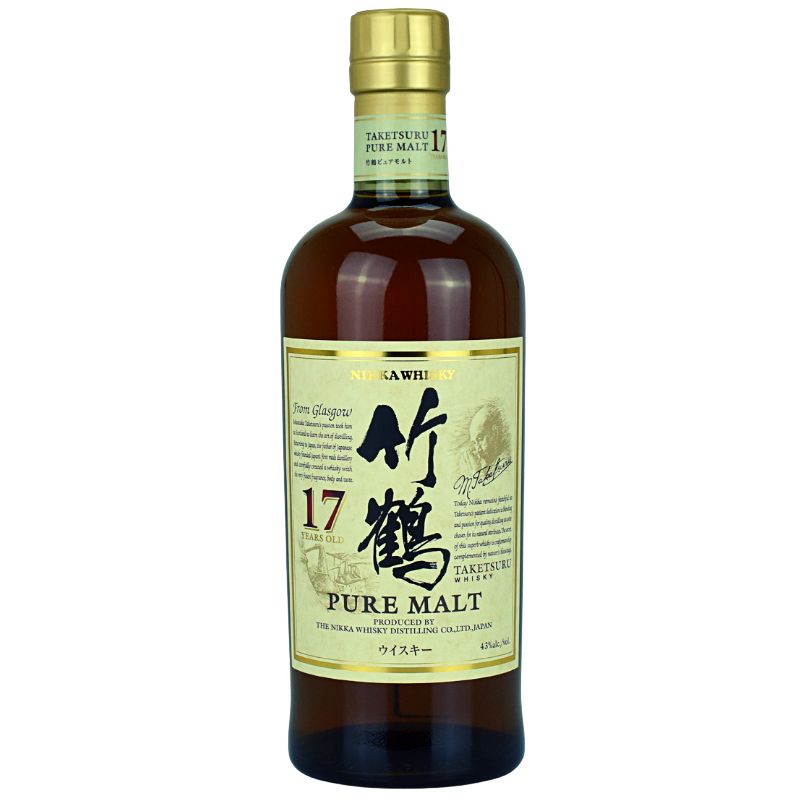 Nikka Taketsuru 17 Jahre Pure Malt – Flasche in Vorderansicht