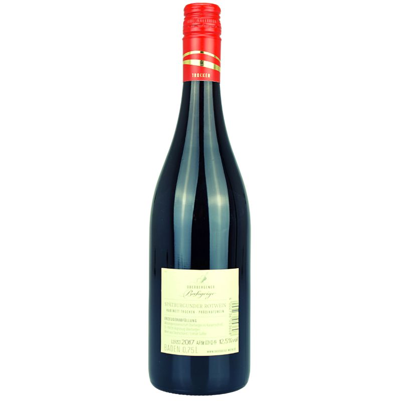 Oberbergener B. Spätburgunder Kabinett trocken – weitere Produktansicht