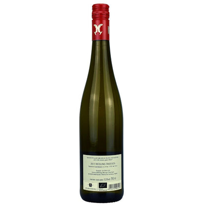 Prinz Salm Riesling trocken – Rückansicht