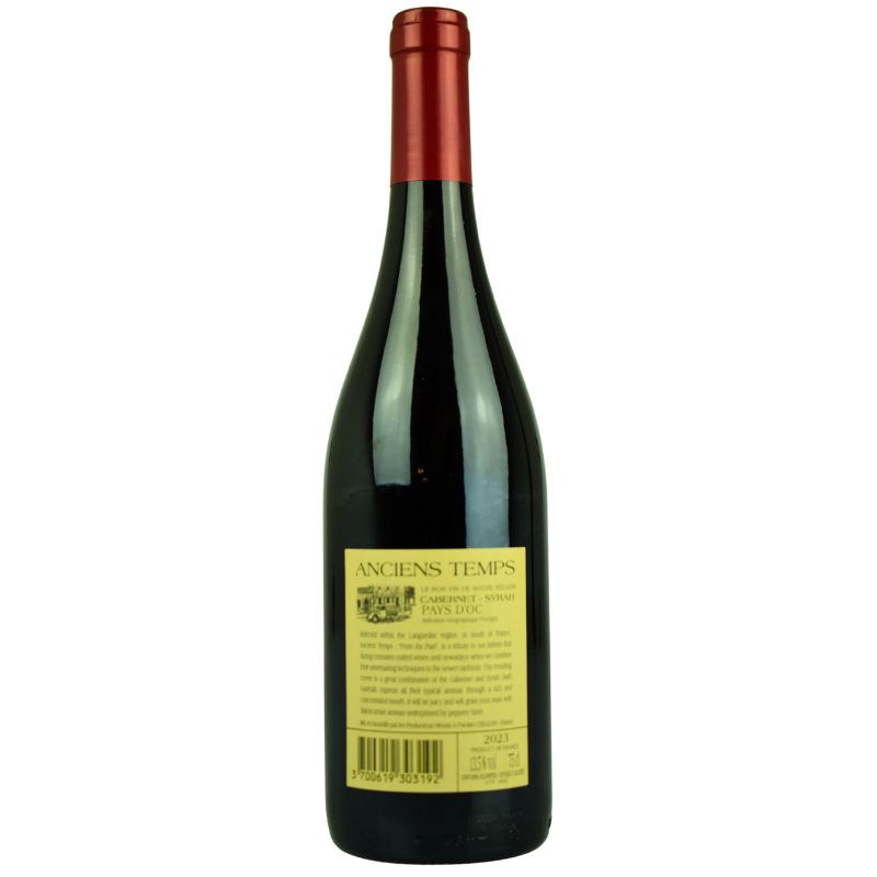 Anciens Temps Cabernet Sauvignon Syrah 2023