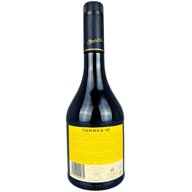 Torres Brandy 10 Jahre – weitere Produktansicht