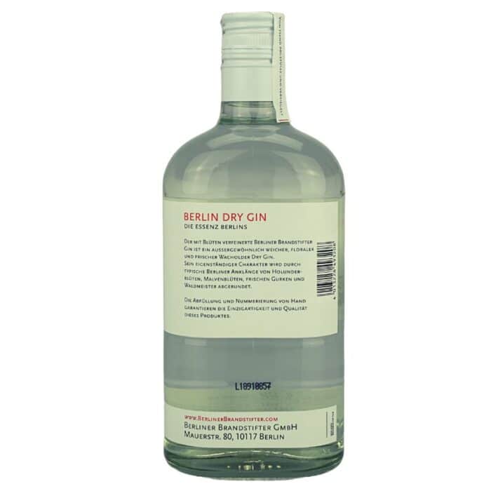 Berliner Brandstifter Gin Feingeist Onlineshop 0.70 Liter 2