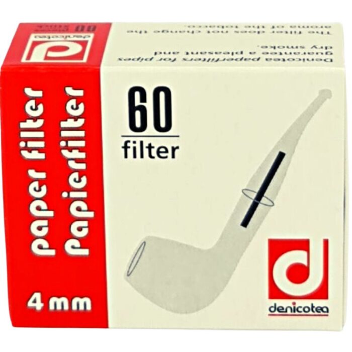 Denicotea Papier-Pfeifenfilter 60 Feingeist Onlineshop 1.00 Stück 1