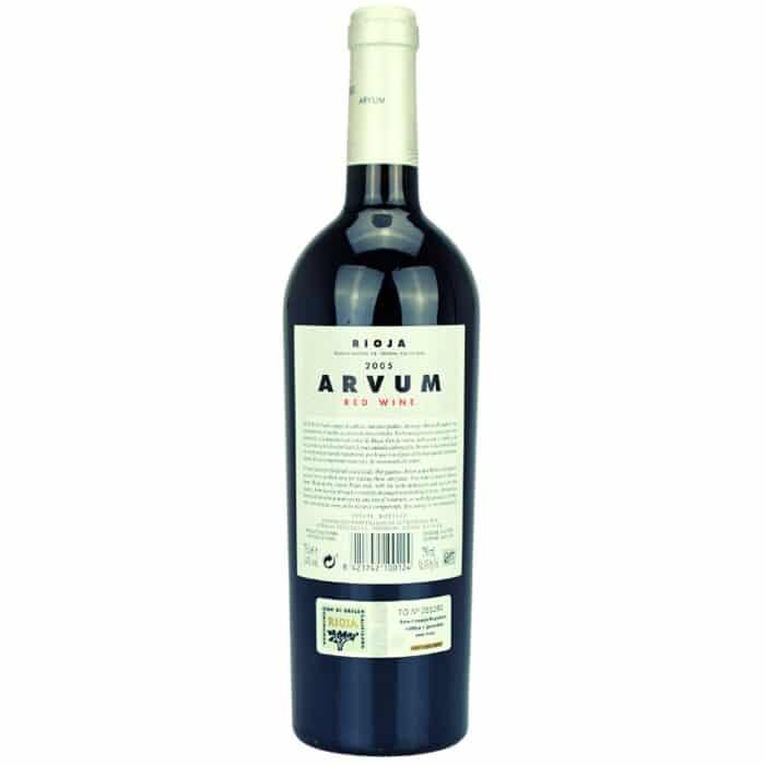 Feingeist Arvum Bodegas Escudero 2005 back